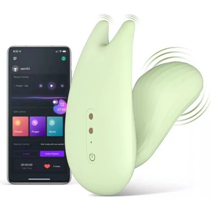 Вибратор MAGIC MOTION UMI зеленый 861138z Вибратор MAGIC MOTION UMI зеленый 861138z